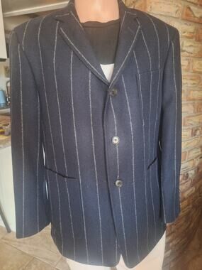 Brooks Brothers Black Fleece BB3 42R Wool Pinstripe Sport Coat Blazer USA Thom